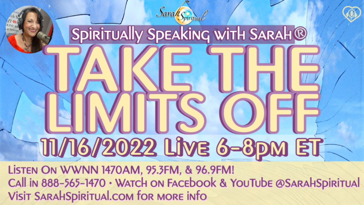 spiritually speaking with sarah take the limits off master image
