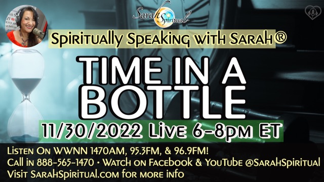 Spiritually Speaking With Sarah Time In A Bottle master image
