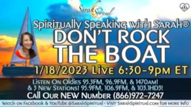 Spiritually Speaking With Sarah- Don't Rock The Boat master image