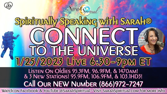 Spiritually Speaking With Sarah connect to the universe master image